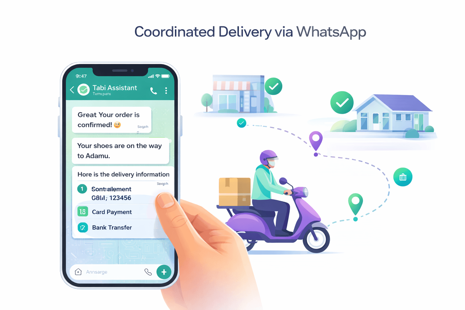Coordinated Delivery via WhatsApp